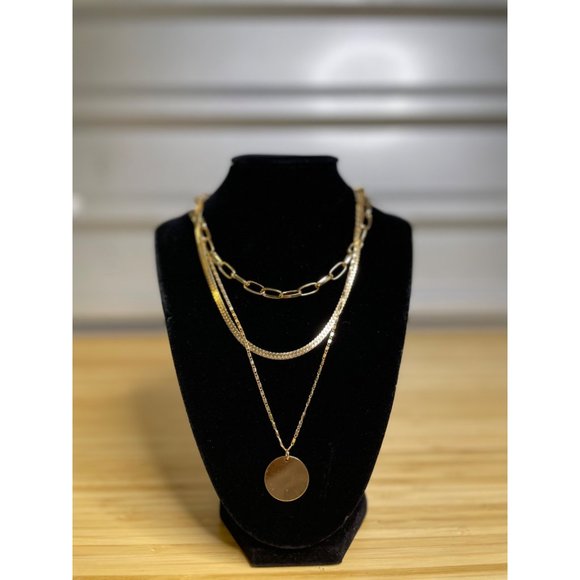 REVOLVE 8 Other Reasons Layered Chain Necklace Gold Womens Size OS - Picture 3 of 6